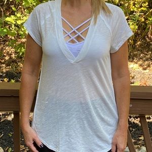 NWOT We The Free-  Simple White Tees